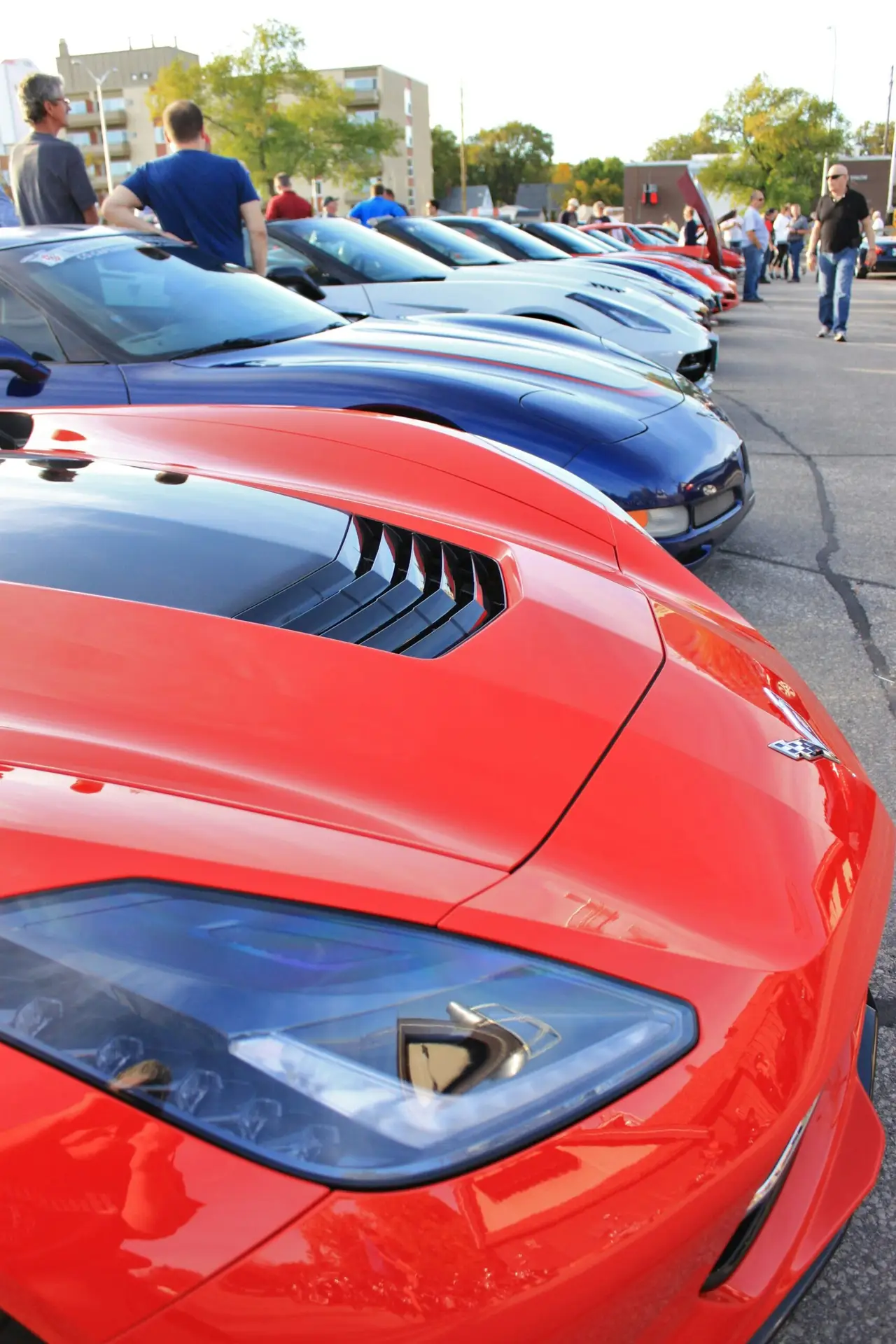 Chevrolet Corvette Side by Side for a Car Show