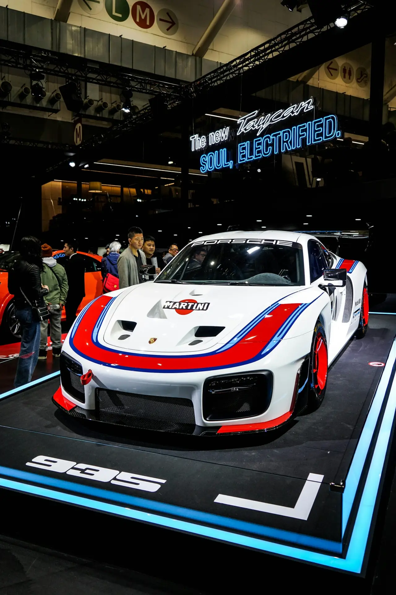 Porsche 935 Race Car Exposed in a Car Show